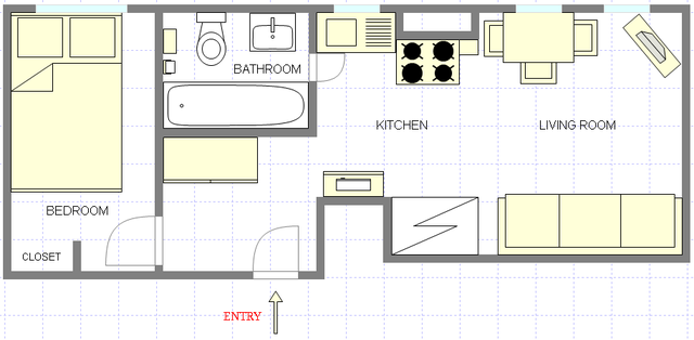 Appartamento East Village - Piantina interattiva