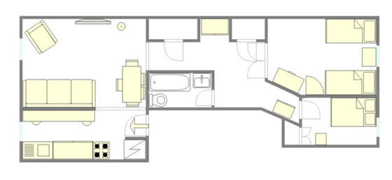 Casa Stuyvesant Heights - Plano interactivo