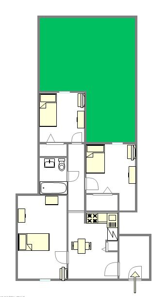 公寓 Bronx - 平面图