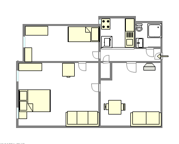 Wohnung Ridgewood - Interaktiven Plan