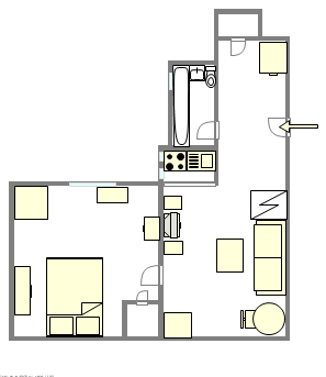 公寓 Hamilton Heights - 平面图
