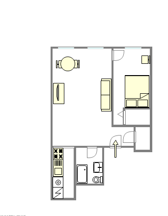 公寓 Lenox Hill - 平面图