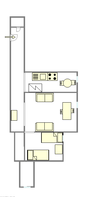 Apartment East Village - Interactive plan