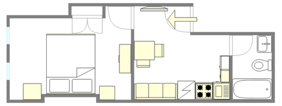 Wohnung Upper East Side - Interaktiven Plan