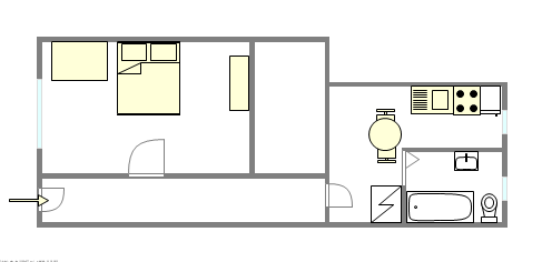 Apartamento Stuyvesant Heights - Plano interativo