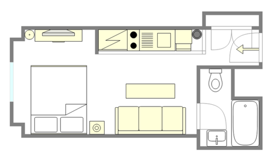 Appartamento Upper West Side - Piantina interattiva