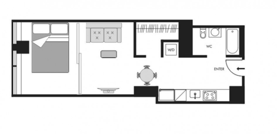 Modern residence Financial District - Interactive plan