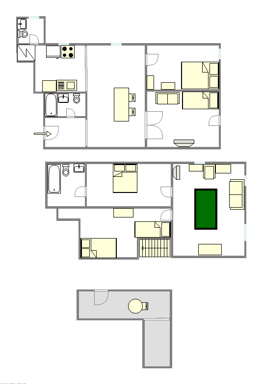 Apartment Carroll Gardens - Interactive plan