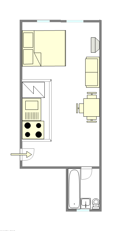 Appartement Chelsea - Plan interactif