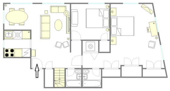 Haus Greenwich Village - Interaktiven Plan