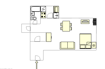 Wohnung Turtle Bay - Interaktiven Plan