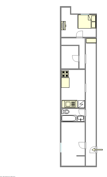 Квартира Flatbush - Интерактивный план