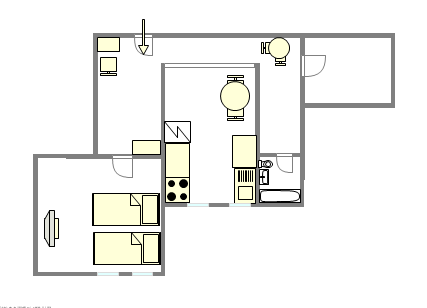 Apartamento Queens county - Plano interactivo