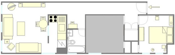 Appartement East Village - Plan interactif