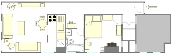 Apartamento East Village - Plano interactivo