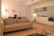 Apartment Theatre District - Living room
