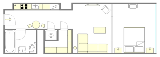 Modern residence Financial District - Interactive plan