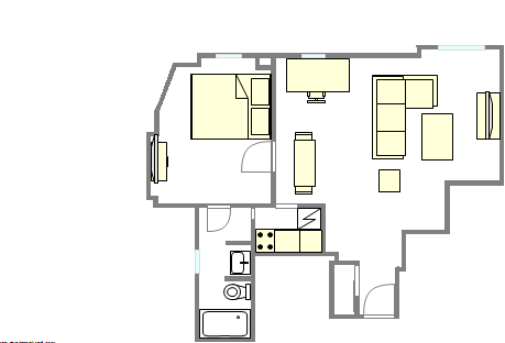 Apartment Midtown East - Interactive plan