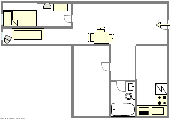 Appartement Corona - Plan interactif