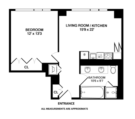 Wohnung Midtown West - Interaktiven Plan