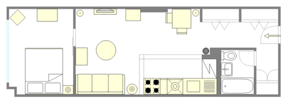 Apartment Gramercy Park - Interactive plan