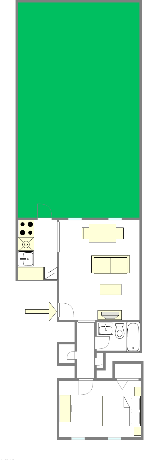 公寓 Fort Greene - 平面图