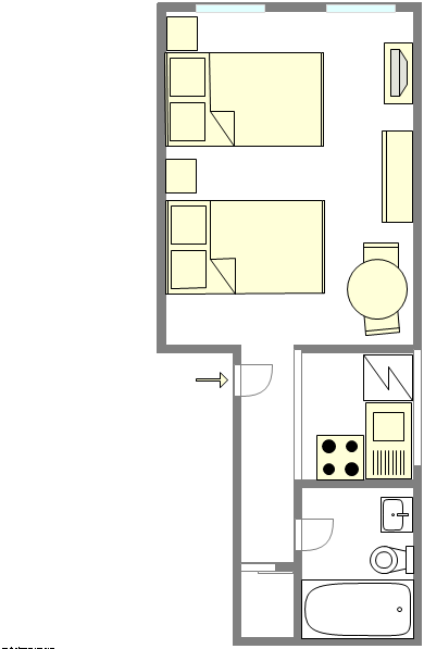 Appartement Upper East Side - Plan interactif