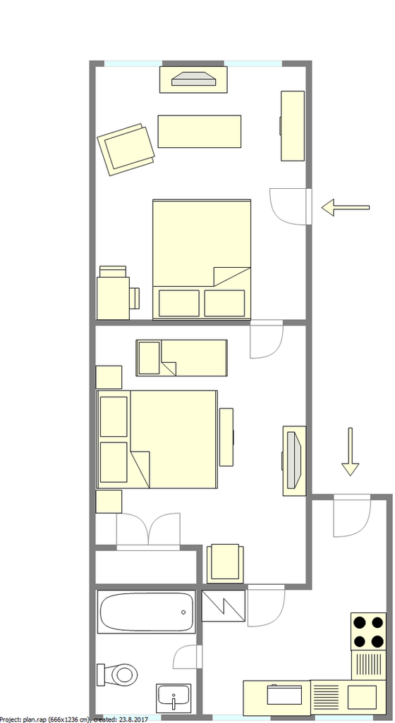 Townhouse Bedford Stuyvesant - Interactive plan