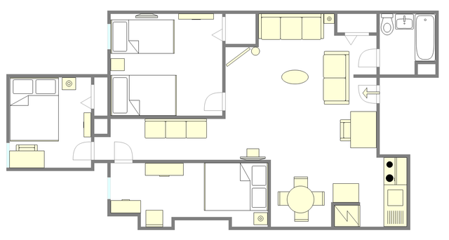 Apartment Midtown West - Interactive plan