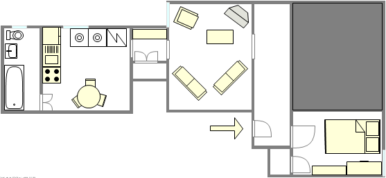 Apartamento Upper West Side - Plano interativo
