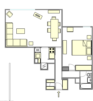 Wohnung Gramercy Park - Interaktiven Plan