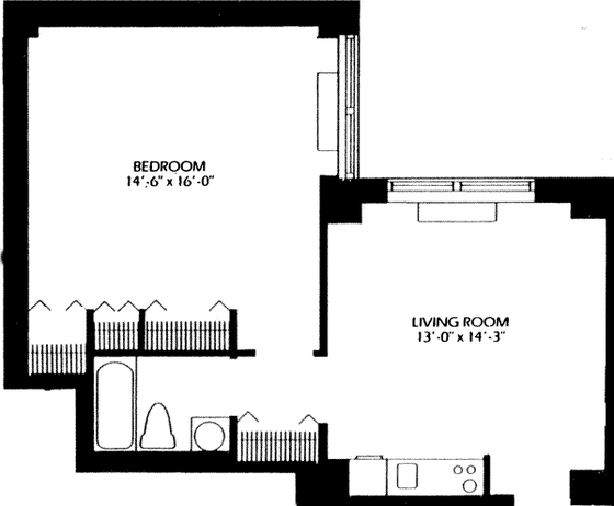Appartamento Midtown West - Piantina interattiva