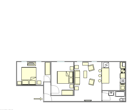 Apartment Bedford Stuyvesant - Interactive plan