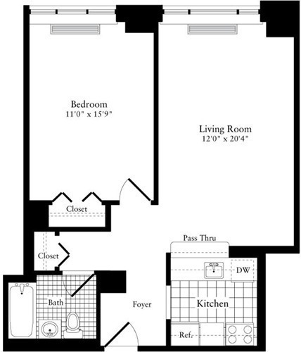 Apartment Upper West Side - Interactive plan