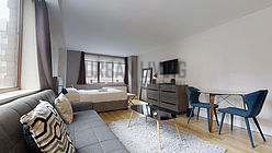 Apartment Theatre District - Living room