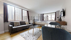 Apartment Theatre District - Living room