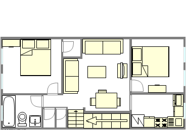 Maison de ville Bedford Stuyvesant - Plan interactif