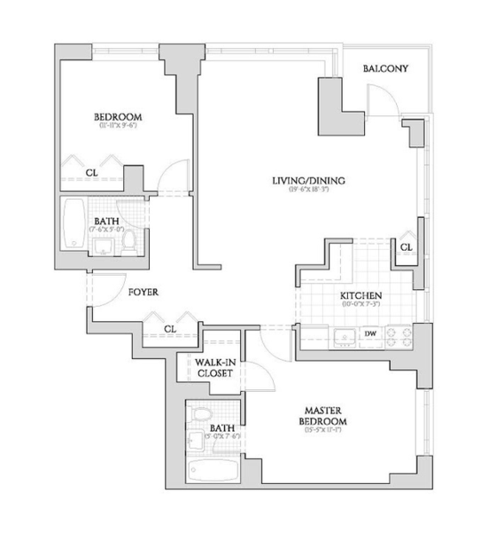 Moderner Wohnsitz Upper West Side - Interaktiven Plan