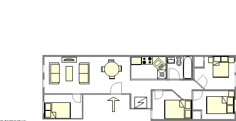 Apartamento Bedford Stuyvesant - Plano interactivo
