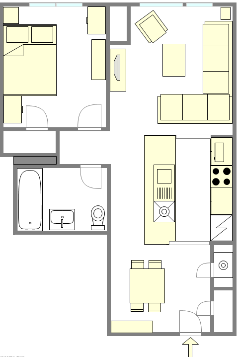 Apartamento Harlem - Plano interactivo