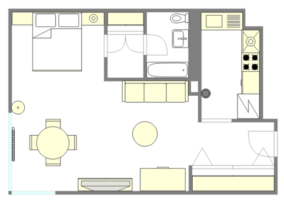 Apartamento Murray Hill - Plano interativo