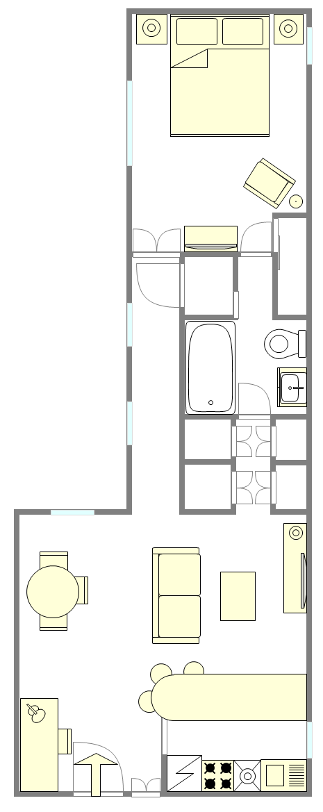 Apartamento Lenox Hill - Plano interativo