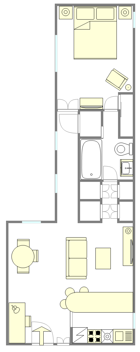 Wohnung Lenox Hill - Interaktiven Plan