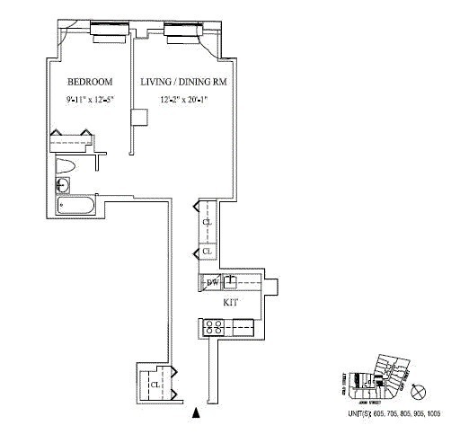 Apartment Financial District - Interactive plan