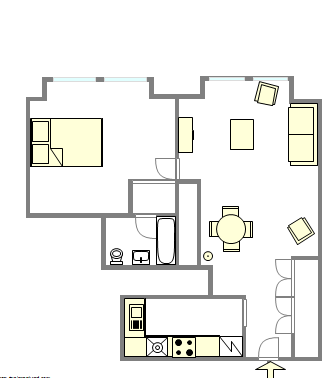Квартира Murray Hill - Интерактивный план