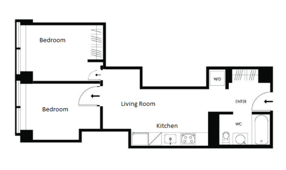 Modern residence Financial District - Interactive plan