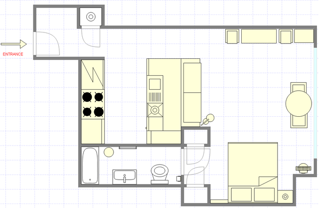 Wohnung Williamsburg - Interaktiven Plan