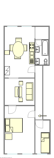 Town house Stuyvesant Heights - Interactive plan