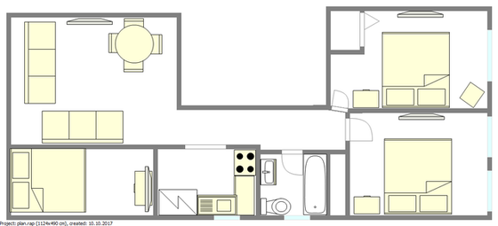 Wohnung Midtown West - Interaktiven Plan