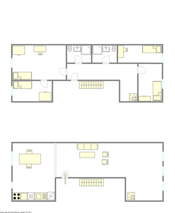 Duplex Bedford Stuyvesant - Interaktiven Plan
